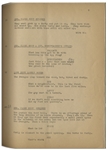 Moe Howard's 33pp. Script Dated June 1942 for The 1943 Three Stooges Film ''Spook Louder'' -- With Annotations in Moe's Hand & Additional 2pp. Shooting Schedule -- Very Good Condition